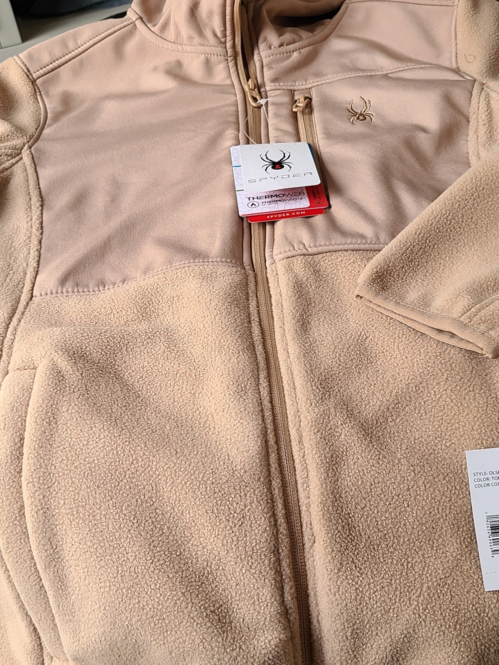 Spyder Women's ThermoWarm Fleece Jacket - Sandstone Medium